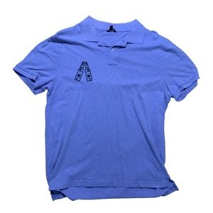 Trip Ventures Hand-Printed Purple L Polo on J.Crew - beers